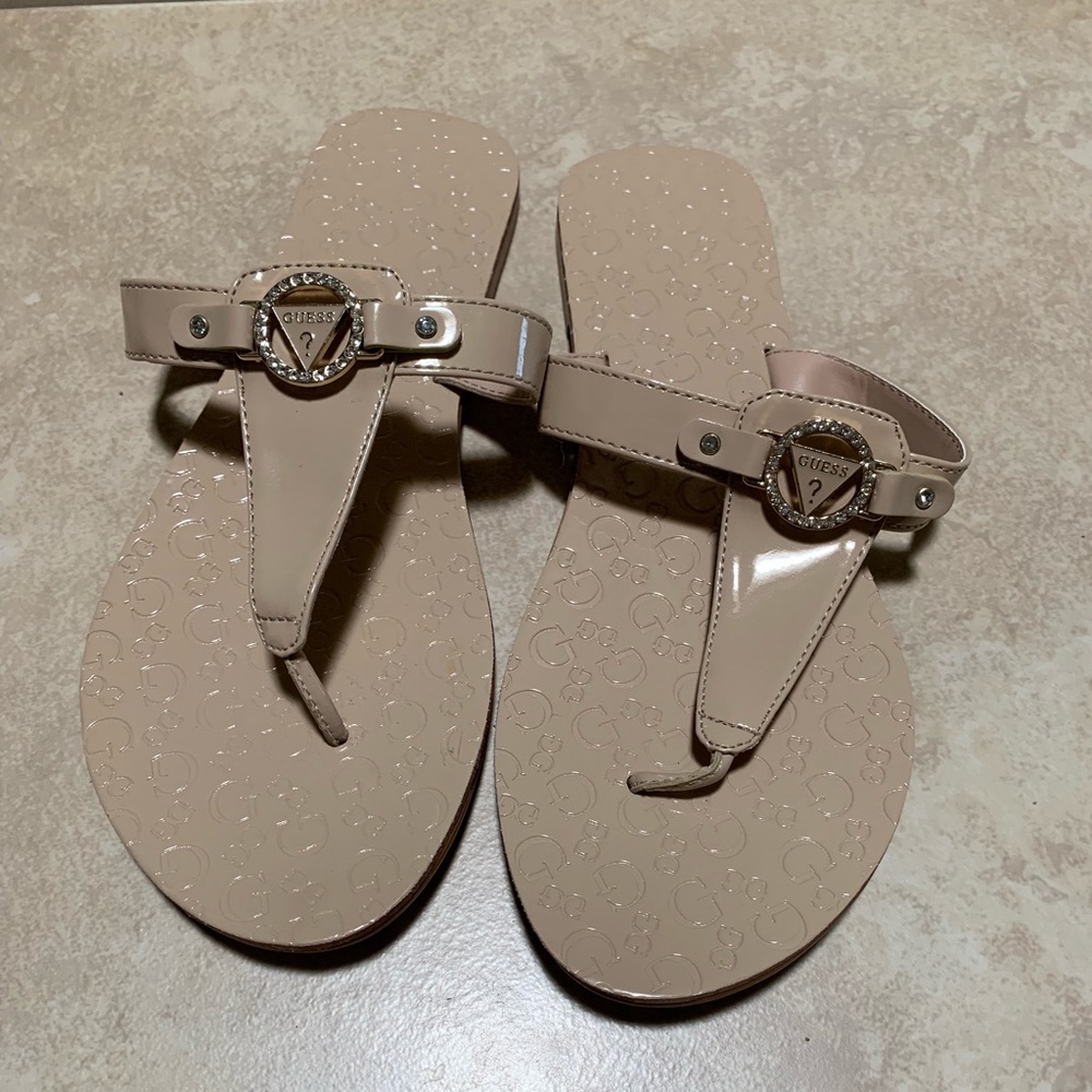 Guess Sandals with Crystal Logo